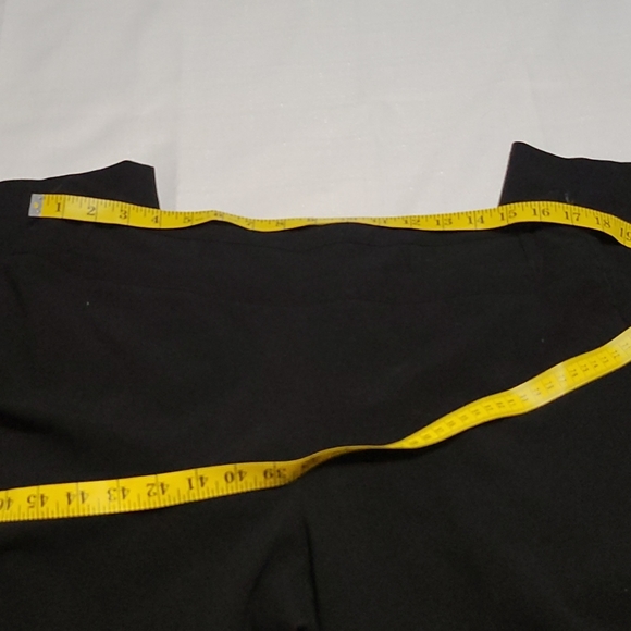 Larry Levine stretch black straight leg dress pants size 14 - Picture 3 of 8